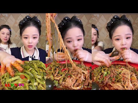 【EATING SHOW SUB】대창 동파육 새우 족발 중국 먹방 샤오위 실시간라이브편집。XIAOYU CHINESE FOOD HOT。N01#10102023 5