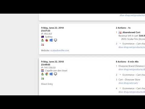 Matomo Analytics - Ecommerce feature