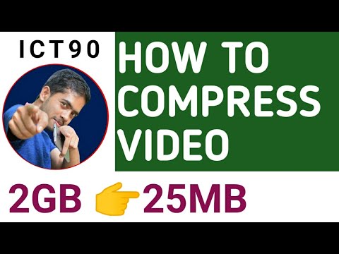 How To Compress Large Video|| 1.5 GB to 80 MB| watch full screen