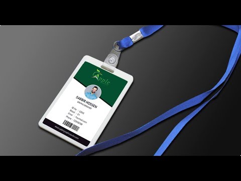 id card design in Photoshop tutorials