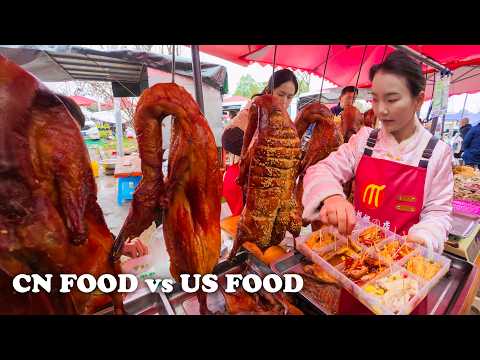 Morning market Chongqing, China, a paradise for the elderly, $1 breakfast, countless street food