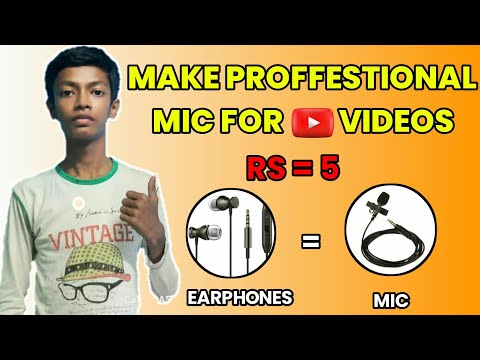 how to make mic at home | mic kaise banaye | earphones se mic kaise banaye | YouTube ke liye mic