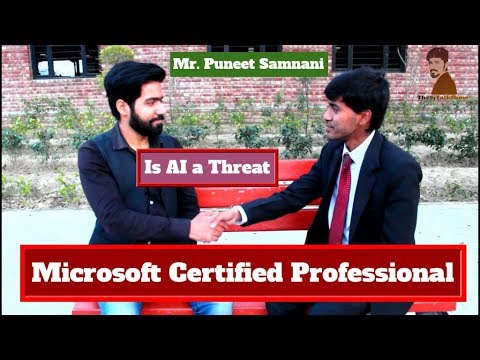 Microsoft Certified Professional  | Puneet Samnani LPU Student | TheSjTalkShow