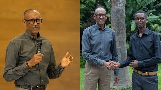 Kagame rewards Gold medalist and other students who excelled at the Pan African Mathematics Olympiad