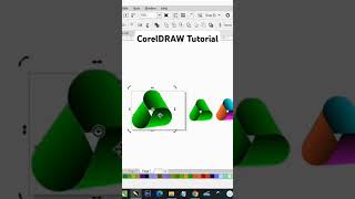 3d Swirl Logo in CorelDRAW #shorts #coreldrawtutorial #coreldrawtutorialhindi #youtubetutorial