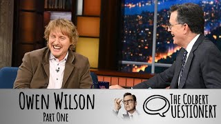 Owen Wilson Takes The Colbert Questionert - Part One