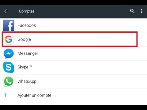 TUTO: Comment effacer ou crée  un compte Google sur android