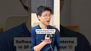 Software engineer interns in SF make $100 per hour!? #career #internship #softwareengineer #tech
