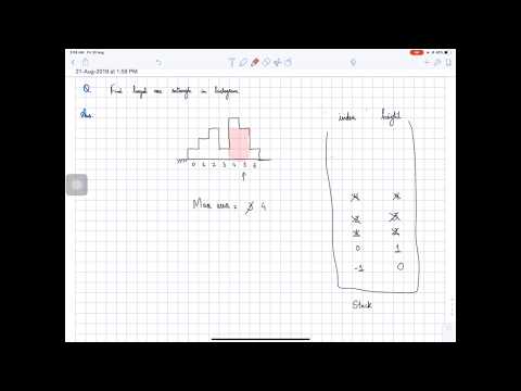 Largest Rectangle in histogram