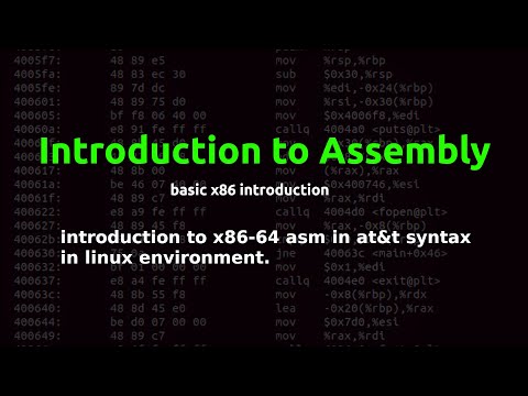 introduction to x86 assembly (Hindi हिन्दी)