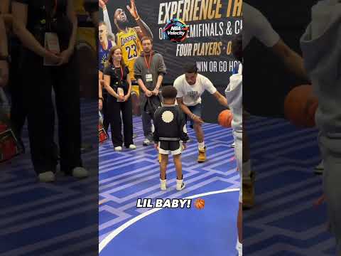 Lil Baby Shows Off His Skills at Fanatics Fest: Watch Him Get Buckets! 🏀 #nba