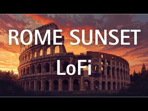 Rome Sunset LoFi 🌇🏛️ – 2 Hours Calm Ambient Music for Reading, Focus & Relaxation