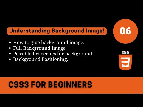 Understanding Background Image Property in CSS3 | CSS Complete Course | #06