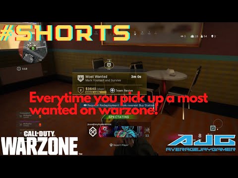 Every Time You Pick Up a Most Wanted On Warzone