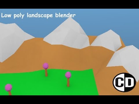 make a landscape in blender
