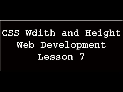 CSS Height and Width | Web Development | Lesson 7 (In Urdu/Hindi)