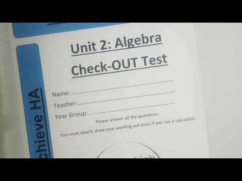 HA Check-Out exam paper solutions (Algebra)