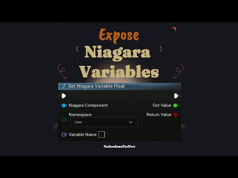 How to get and set Niagara variables in Unreal Engine 4 and 5 #unrealenginetutorial #unrealengine5
