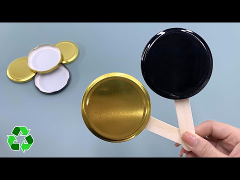 Incredibly Beautiful Idea with Jar Lids! Everyone Will Ask How You Did It!