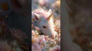 Tiny Baby Unicorn Foal in Magical Meadow | Hyperrealistic AI Short Video