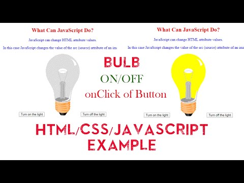 How to Change HTML Attributes Value with JavaScript | HTML CSS JavaScript Examples