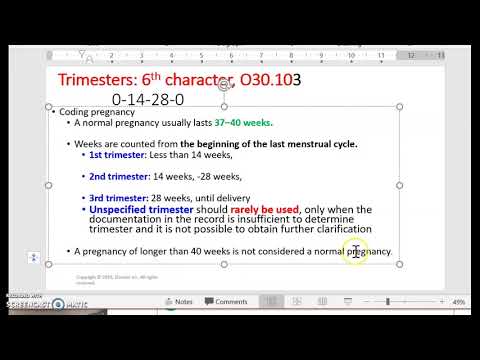 ICD-10 coding for Pregnancy