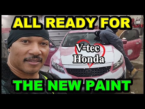 8th Gen Honda Accord Ready For The New Paint Color, Big Surprise Lamborghini And Mustang GT V8