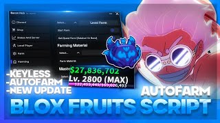 Blox Fruits Script "NO KEY" Gui [AUTO FARM, MASTERY FARM, AUTO RAID, PREHISTORIC and MORE!]
