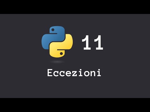 11 - Eccezioni: creazione e gestione