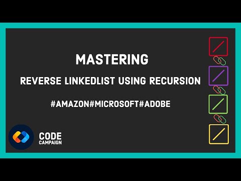 Reverse Linked List in Recursive Manner (Data Structures and Algorithms #31)(Linked List #5)