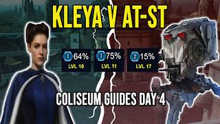 Day 4 Coliseum and Progression for 3 Accounts + AT-ST Strategy | SWGOH Era Series