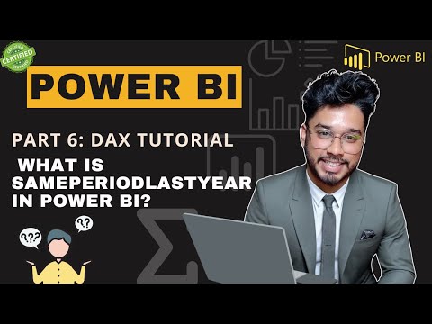 SAMEPERIODLASTYEAR in Power BI Explained | Time Intelligence DAX Tutorial for Beginners