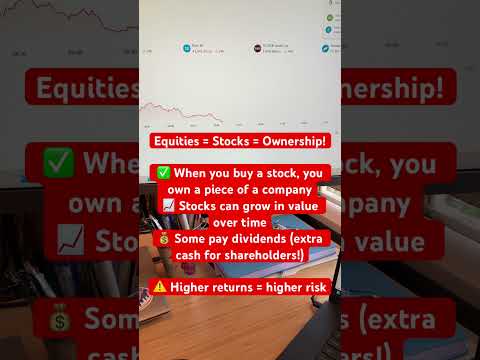 Equities = Stocks = Ownership!✅ #dividendinvesting #bestinvesting #investing