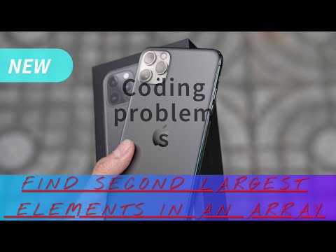 Second Largest number in an Array | coding | JAVA | Learning