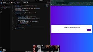 ASMR Coding With Me | Movie Recommendation App using HTML, CSS and JS | Code With Me #5