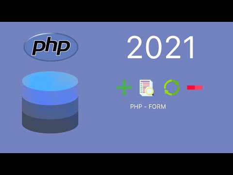 Php CRUD (2021) tutorial  - Form (2/2)