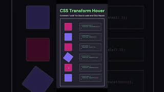 CSS Transform Hover✨ #coding #css #csstransform #css3
