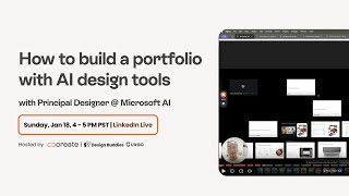 How to build a portfolio with AI design tools | Cohort 21 open workshop