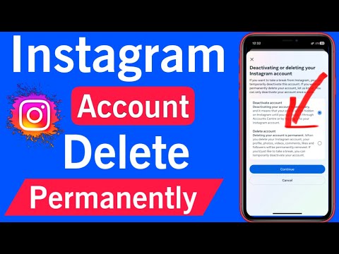 Instagram account delete kaise kare permanently/instagram account delete kaise kare/instagram delete