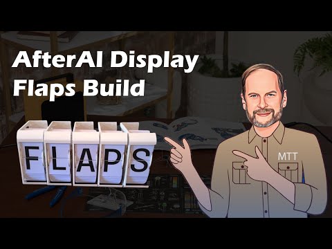 AfterAI Flaps: DIY Mechanical Split-Flap Alphanumeric Display Build