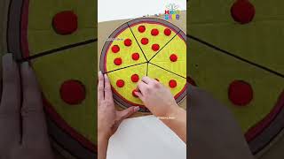 Pizza Math! #homeschooling #mathforkids #maths #craft #preschool