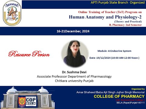 Day 4- HAP ToT- MOdule 04- Endocrine System 19/12/2024