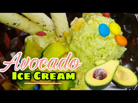 Home Made Avocado Ice Cream Recipe | +Health Benefits of Avocado #IceCream #Avocado