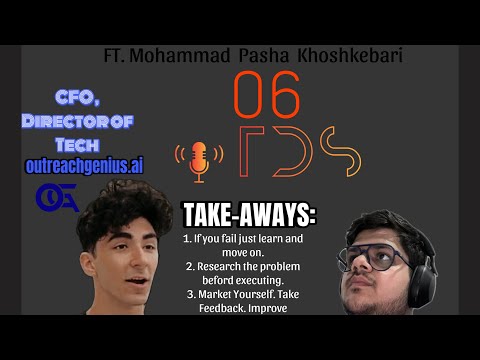 Meet Tech FOUNDER under18 | ft. M.P.K. “17 Year old CFO”| OutreachGenius.ai | TDS06