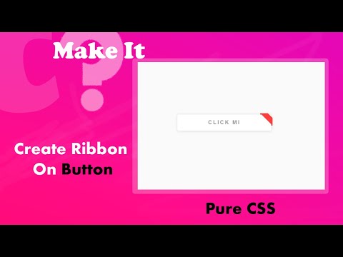 Make oswm Ribbon on button // only HTML | CSS #html #css #crackscodeproject #webdevloper #webdesing