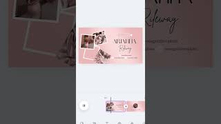 Rosegold Youtube Branding Kit for Canva, Editable Canva Template #youtubecreator  #youtubeintros