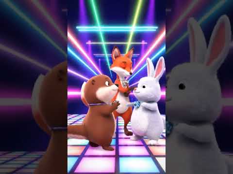 Cute Otter Dancing Under Disco Lights With Friends – Party Fun! 🎉