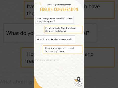 Travel English | Solo Travel vs Group Travel