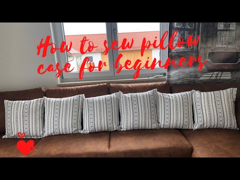 Sewing Throw Pillow case as beginners