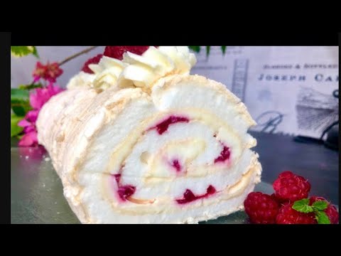 Meringue Roll.The most requested Recipe